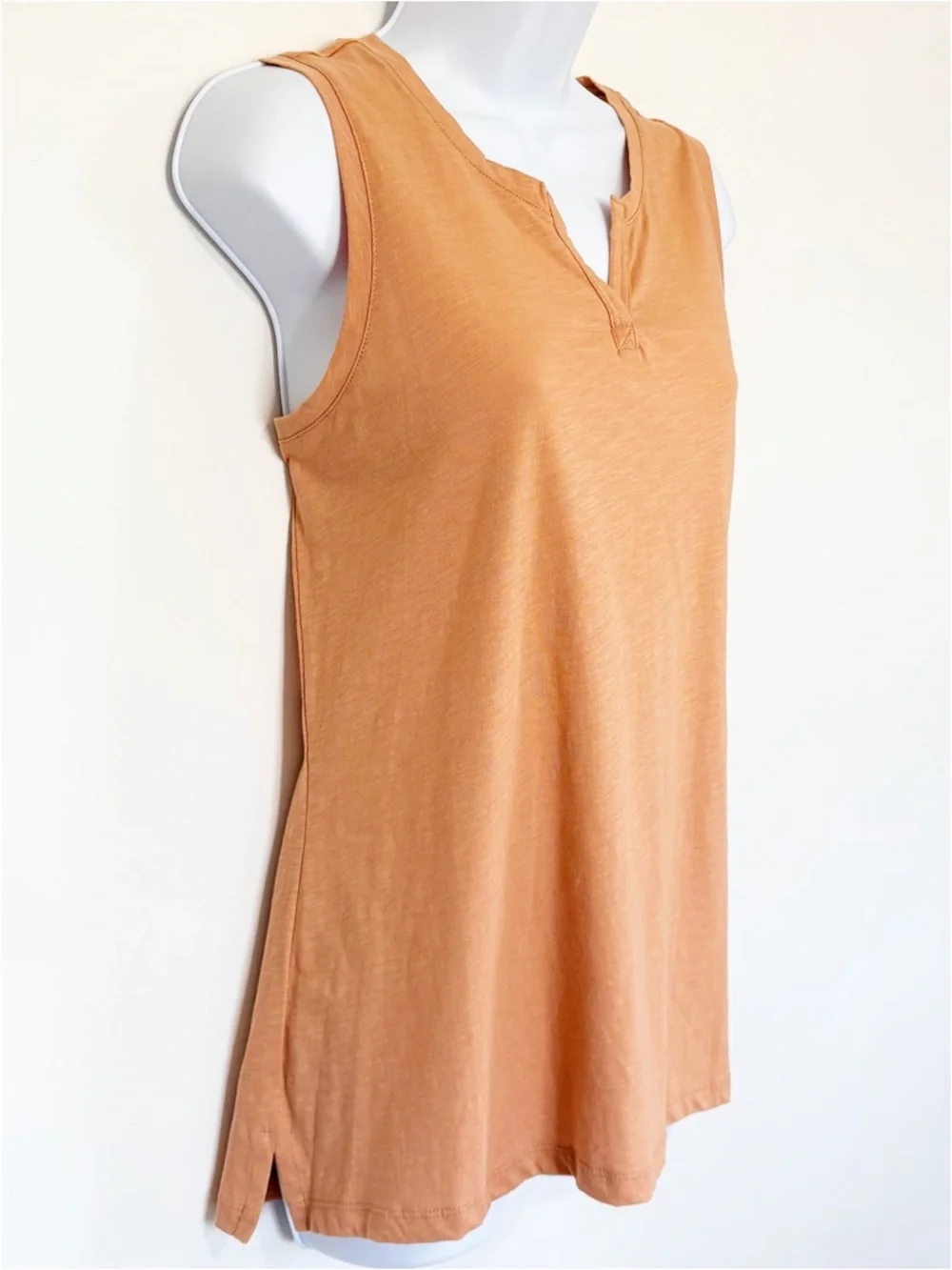 CHRISTIAN SIRIANO New York Pima Cotton Sleeveless Tank Top Relaxed Fit Large - Picture 2 of 7